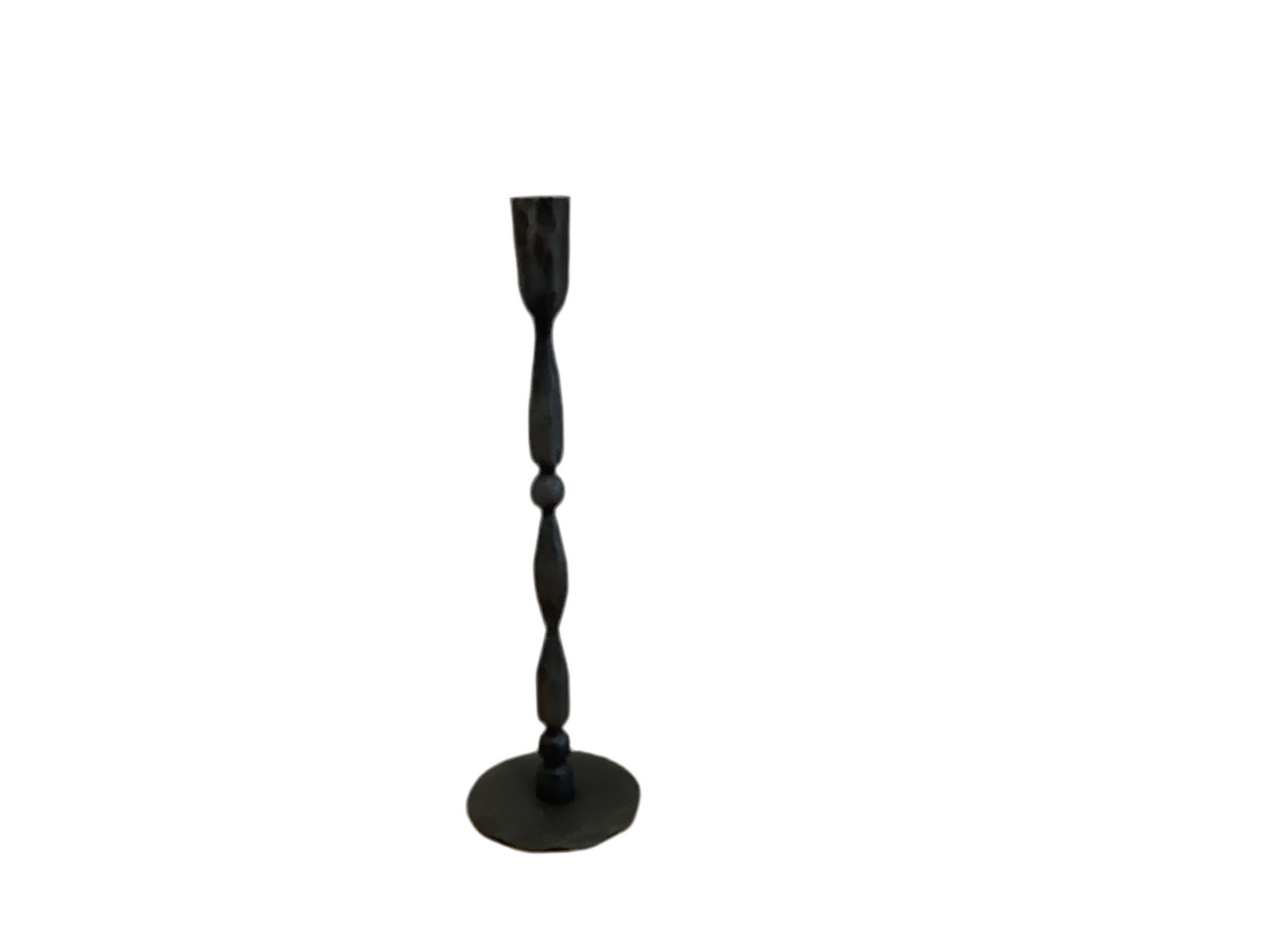 Candle Holder Blk Iron