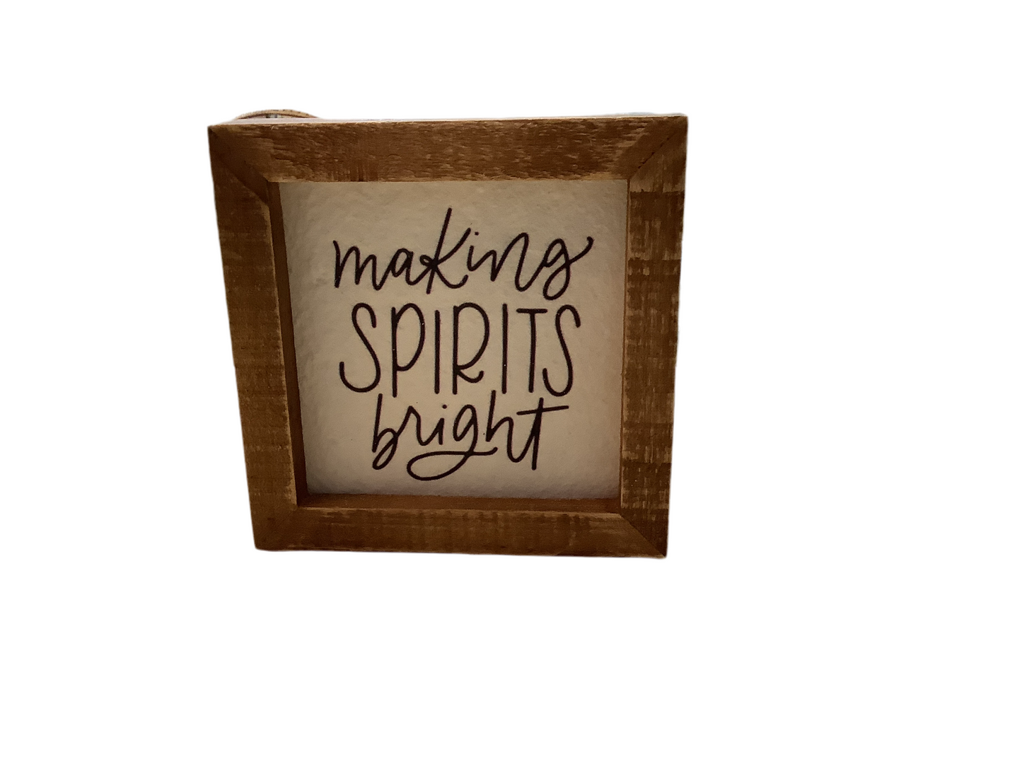 CB1518 Wood Plaque/Making Spirits Bright