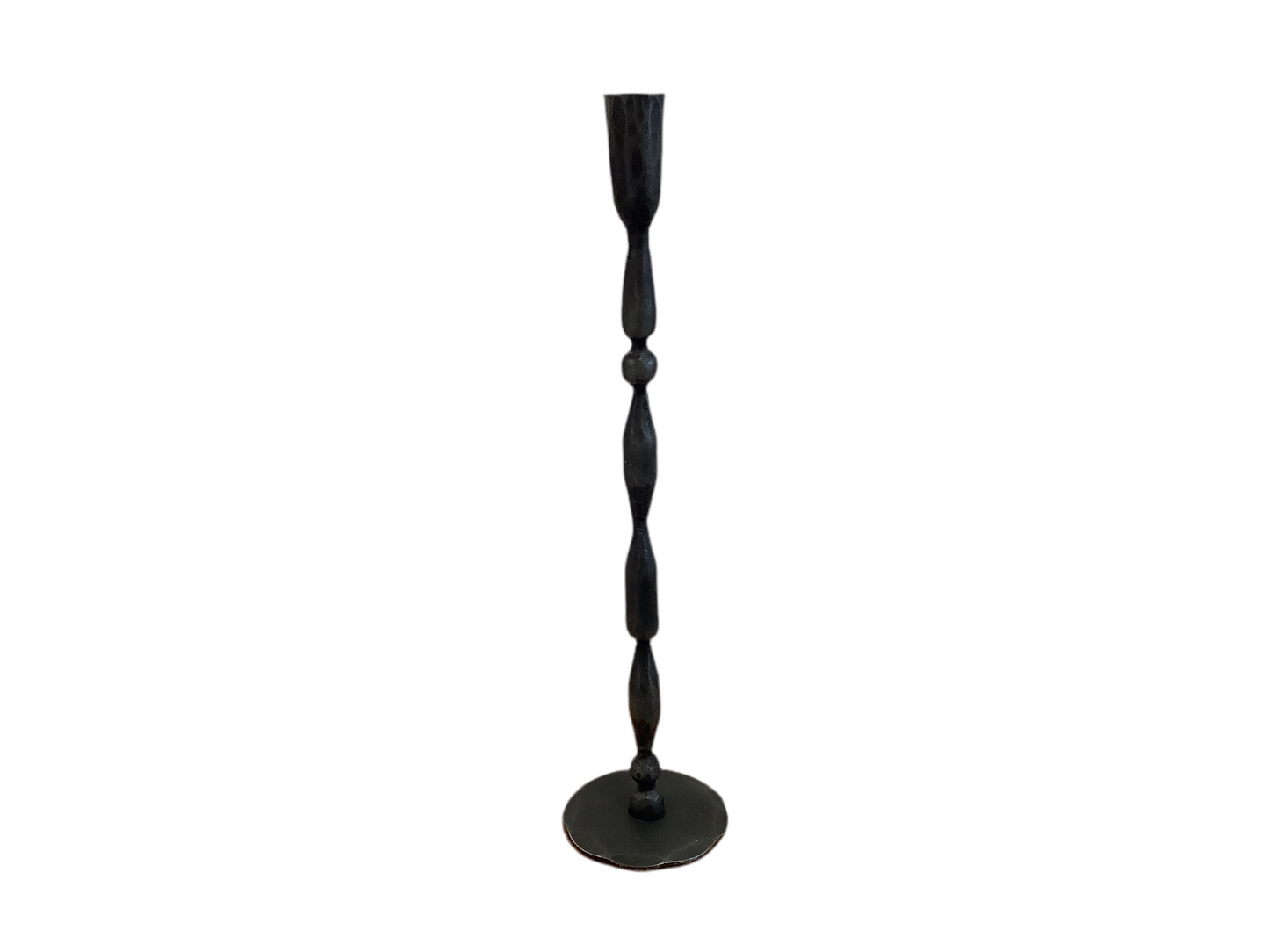 Candle Holder Blk Iron