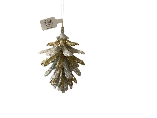 P0090  Ornament /Glitter Pinecone