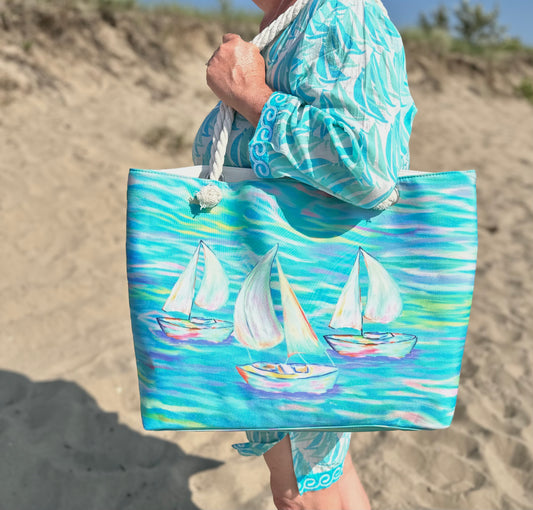 EDE023 - Beach Bag /Sail Boat