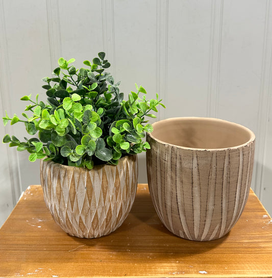 AB2063 Pots / tan textured