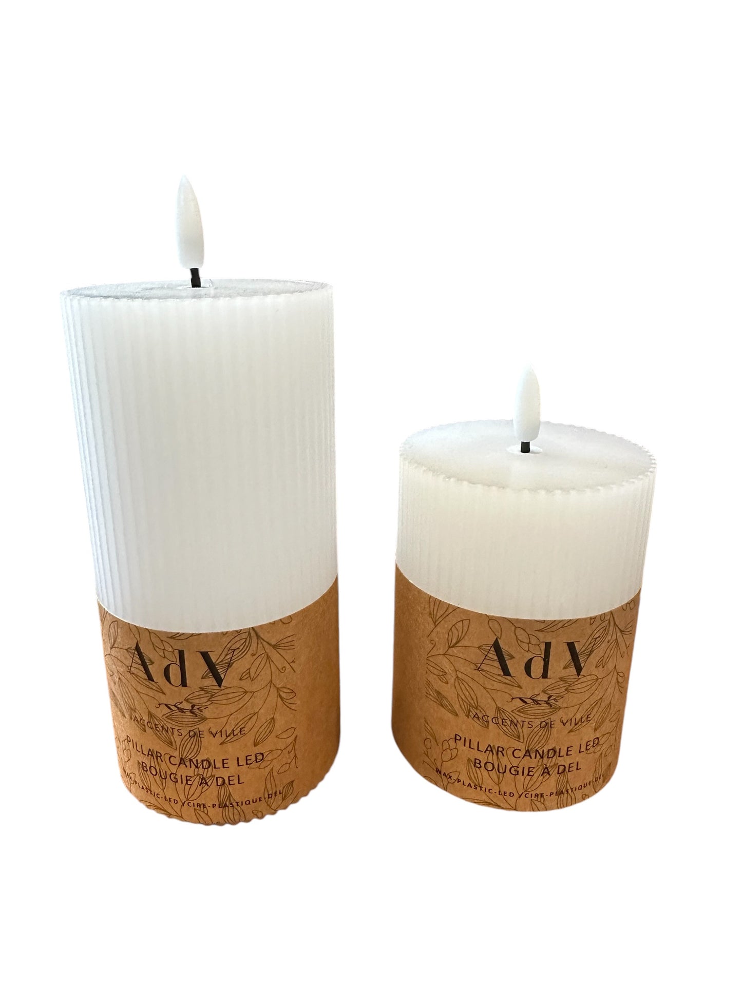 P0450/1 Pillar Candle Ribbed