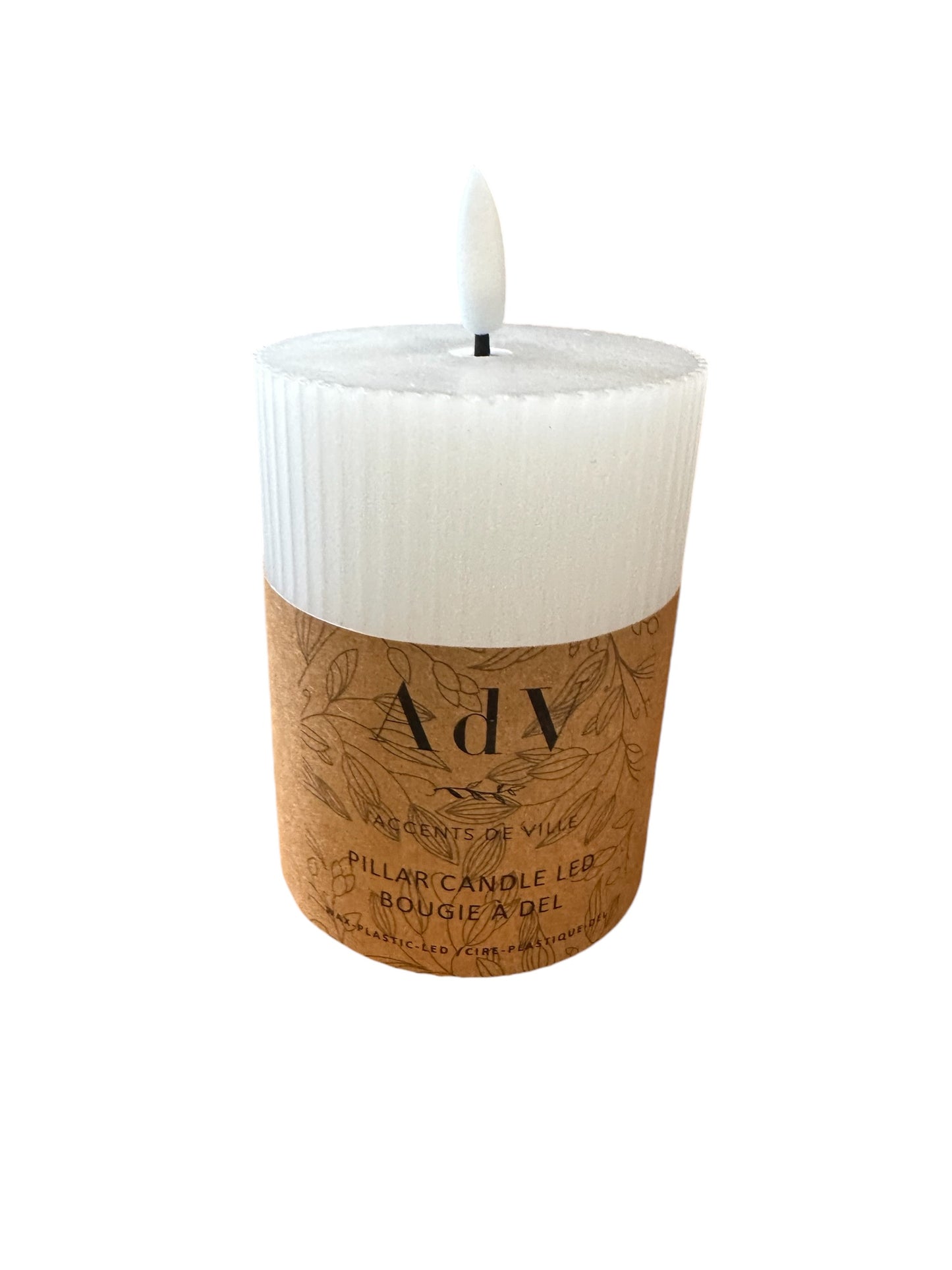 P0450/1 Pillar Candle Ribbed