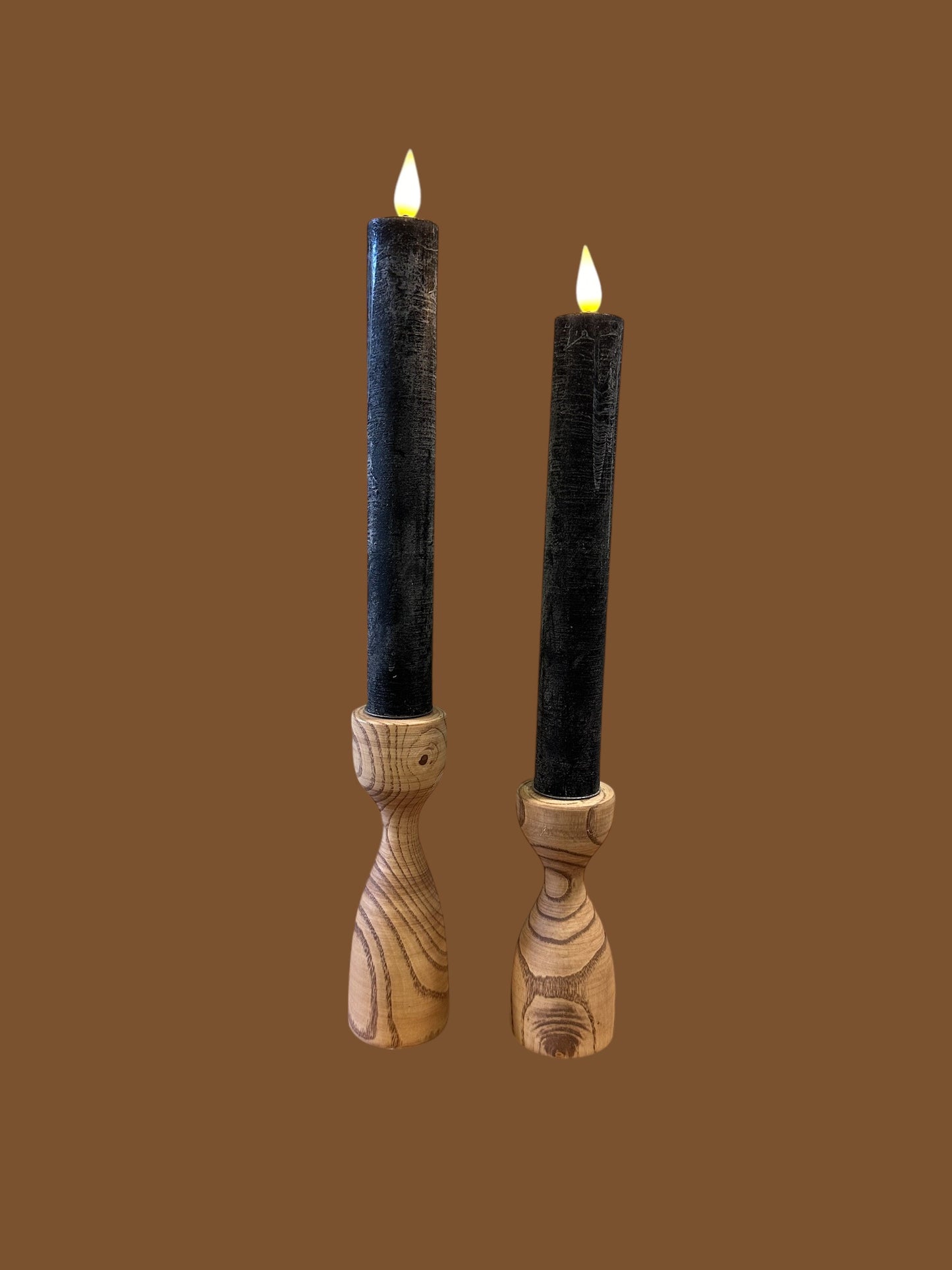 Wood Candleholder S/L