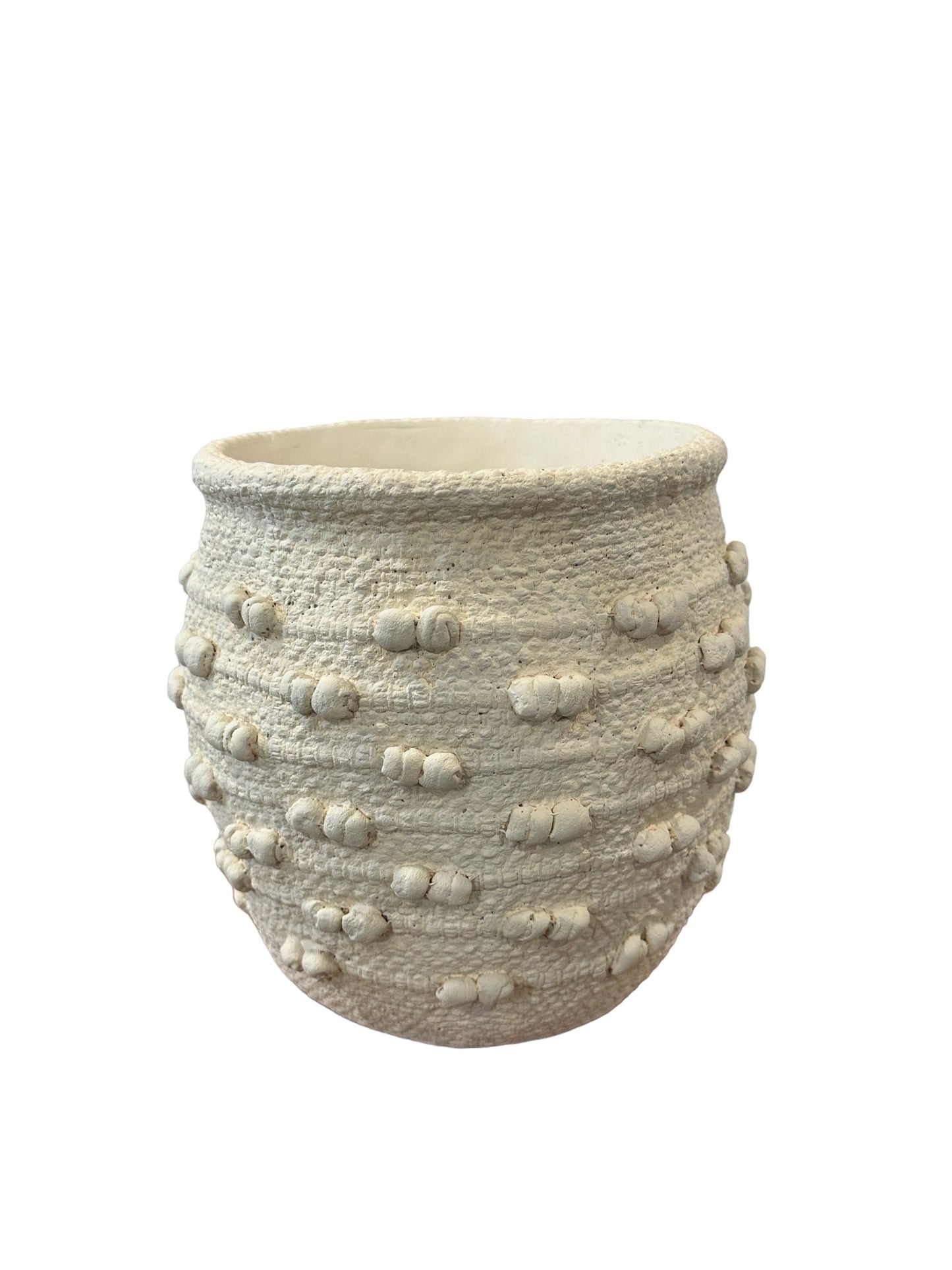 NOS5249 Pot w/ Macrame Effect