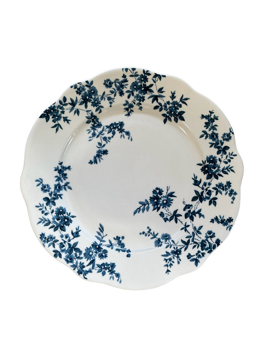 TAG17961 Plate / Dinner Blue Cottage Floral