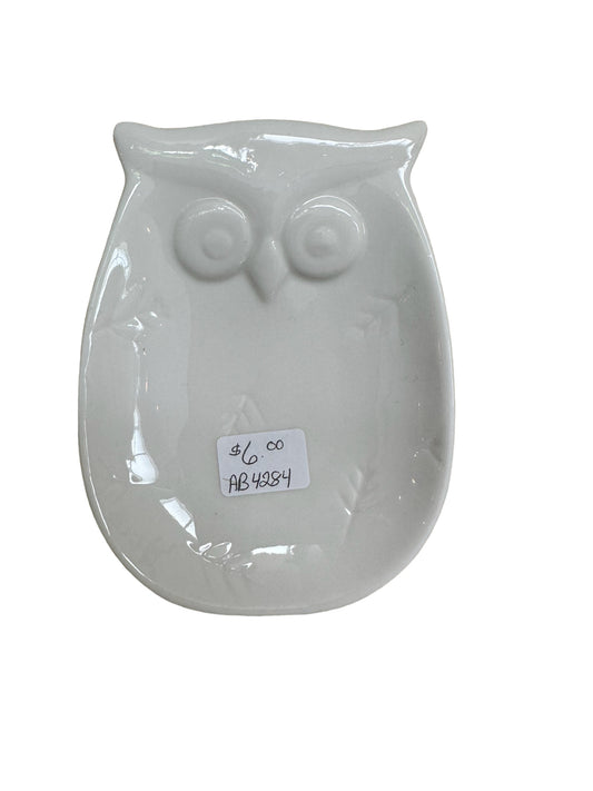 AB4284 Tea bag dish / Owl