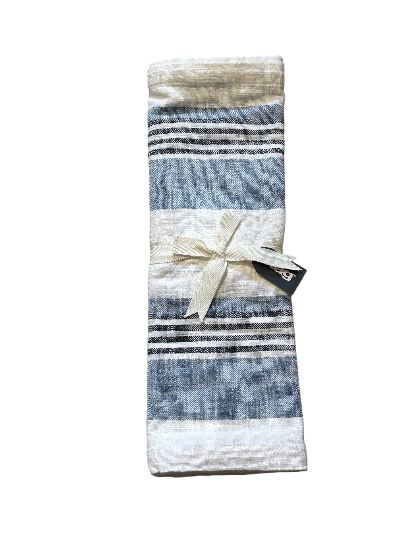 Table Runner / Blue & White Striped (TAG16614)